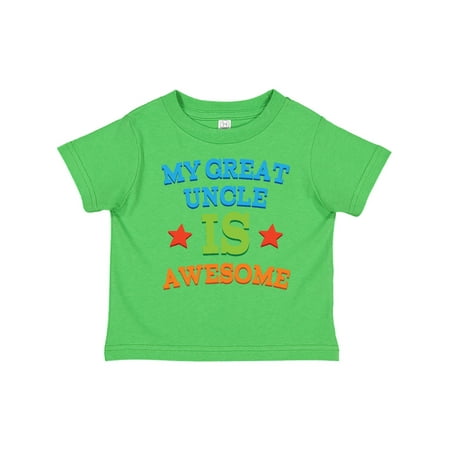 

Inktastic My Great Uncle Is Awesome Gift Toddler Boy or Toddler Girl T-Shirt