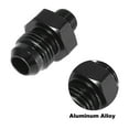 thumbnail image 4 of 2pcs AN6 Male to 1/8" NPT Male Union Car Flare Reducer Hose Fitting Adapter Universal Aluminum Alloy Black Anodized, 4 of 6
