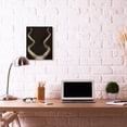 thumbnail image 2 of Stupell Home Décor Goat Horns Shadow Black Gold Animal Painting Canvas Wall Art by Third and Wall, 2 of 6
