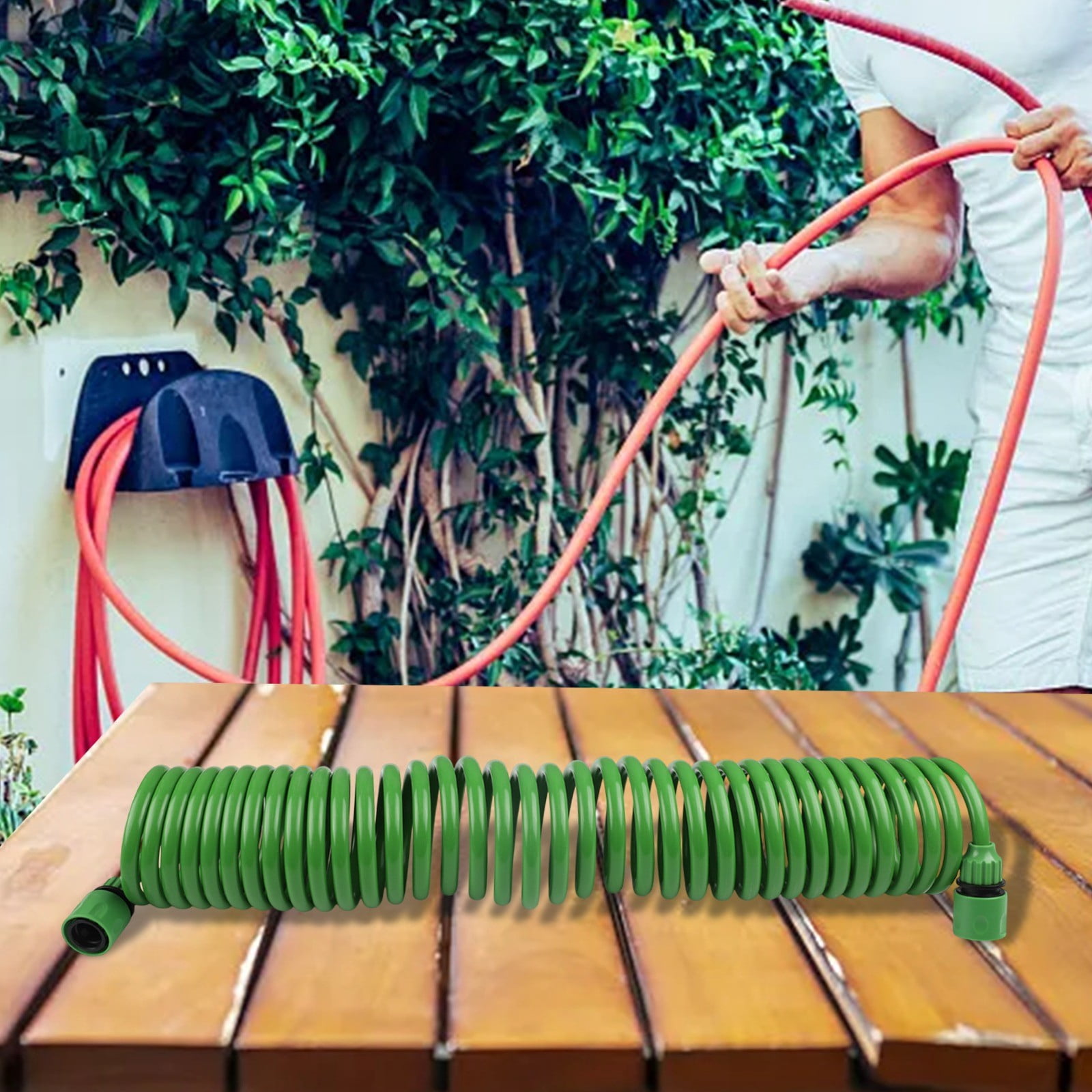 Flexible Garden Hose 7.5M/10M/15M/20M Expandable Retractable Spring Water Pipe For Car Wash Flower Lawn Watering Garden Hose