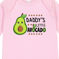 thumbnail image 4 of Inktastic Daddy's Little Avocado with Cute Baby Avocado Boys or Girls Long Sleeve Baby Bodysuit, 4 of 5