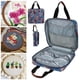 thumbnail image 5 of Bolsa organizadora de portátil, tela Oxford 600D con múltiples bolsillos, accesorios multifuncionales, estuche de transporte, almacenamiento Hugo Almacenamiento de bordado, 5 of 10
