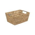 thumbnail image 4 of Simplify 3 Pack Multi-Sized Set Rattan Storage Tote Baskets, Natural, 4 of 10
