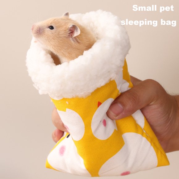 CBFFDC Espace de Couchage pour Animaux de Compagnie Doux Confortable Design Cartoon Lit pour Hamster Accessoires pour Cochon d'Inde