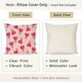 thumbnail image 3 of Valentines Pillow Covers 18X18 Inch Set of 2 Lollipops Candy Heart Love Bow Red Valentines Day Decorations Outdoor Modern Farmhouse Decorative Throw Pillow Cases for Couch Living Room Decor, 3 of 6