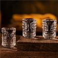 thumbnail image 7 of Creative Mini Tiki Glass Cup Shot Glasses Stacking Cups Cocktail Glass Tiki Cup Set With 6 Holes Tray Tiki Bar Accessories, 7 of 7