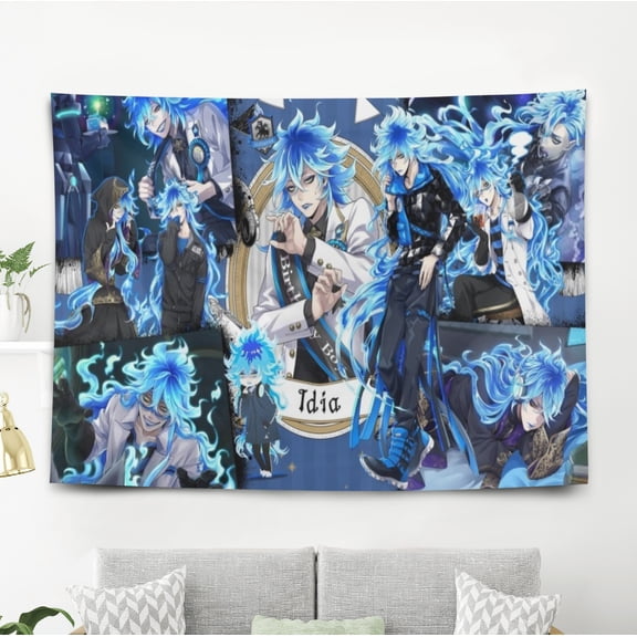 Twisted Wonderland Tapestry Gift Wall Hanging Backdrop for Room Bedroom Girls Fans Background Banner Party Birthday Supplies Decor