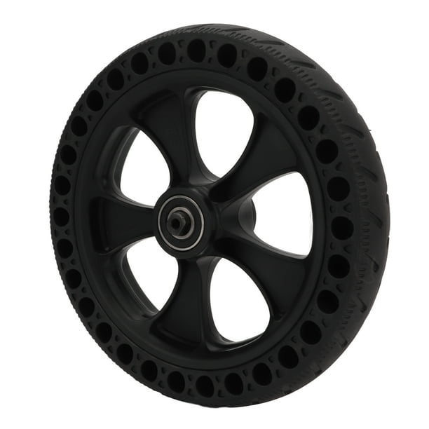 Neumático de rueda trasera sólido de nido de abeja para scooter eléctrico, conjunto de piezas de repuesto del juego de neumáticos de cubo de rueda con cubo de rueda para reemplazo de rueda trasera KUG