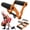 V-shaped (Orange), variant on V Bar T-Bar Row Landmine Handle Attachment for Barbell Bars, Solid Mine Double D Row Handle Grips with Non-Slip Rubber Grips, T-Row Attachment for Olympic Strength Training Bars