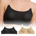 thumbnail image 2 of Invisible Low Back Off-Shoulder Bra, Seamless Backless Strapless Multiway Bra with Clear Adjustable Straps for Party Wedding Dresses, Nude Push Up Lift, 2 of 8