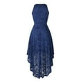 thumbnail image 4 of Ketyyh-chn99 Robe Maxi pour Femmes Robe de Mariage Robe de Fête Col en V Élégante Robe Maxi Formelle Robes de Soirée pour Femmes Bleu,P, 4 of 5