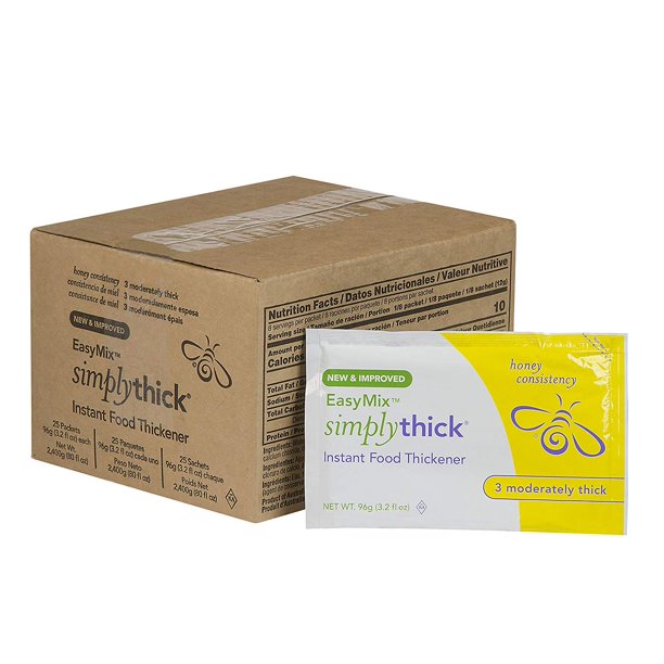 SimplyThick Easy Mix Gel Thickener 96g Bulk Packets 25 Ct Walmart