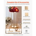 thumbnail image 5 of VEVOR Wedding Flower Stand, 10PCS 23.62-inch Column Flower Stand, Floral Stands with Metal Laminate, Cylindrical Cubic Floral Display Rack for Wedding, Party, Birthday, Home, Gold Centerpiece Stands, 5 of 9