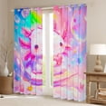 thumbnail image 2 of Castle Fairy Salamander Curtains Pack of 2 (42x84 Each),Love Heart Curtains Blackout, 2 of 6