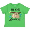 thumbnail image 3 of Inktastic My Gigi Loves Me with Sloth and Hearts Boys or Girls Toddler T-Shirt, 3 of 5