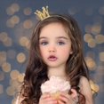thumbnail image 1 of Tiara con forma de corona para niñas, decoración de fiesta de cumpleaños de princesa, 1 of 5