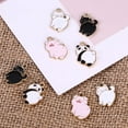 thumbnail image 2 of 10Pcs/Lot Enamel Alloy Pig Cat Panda Charms Pendants DIY Jewelry Findings Crafts, 2 of 6