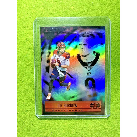 Joe Burrow SILVER PRIZM CARD JERSEY #9 BENGALS 2021 JOE BURROW Panini Illusions