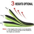thumbnail image 5 of MINKUROW Elastic Shock Absorbing Height Increasing Sports Shoe Insoles,Soft Breathable Honeycomb Orthotic Replacement Inserts for Men & Women, 5 of 7