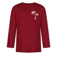 thumbnail image 4 of Tawop T Shirts for Man Crew Neck Long Sleeve Pullover Graphic Casual Red 2XL, 4 of 4