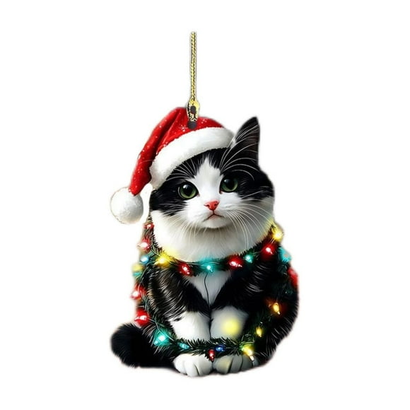 Adornos navideños, adornos navideños, regalos navideños Adornos navideños Colorido Becerro Keli Llavero Espejo retrovisor de coche Accesorios Mochila Pequeño colgante para decorar
