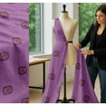 thumbnail image 5 of Soimoi Cotton Cambric Fabric Square & Floral Artistic Printed Fabric 1 Yard 42 Inch Wide, 5 of 7