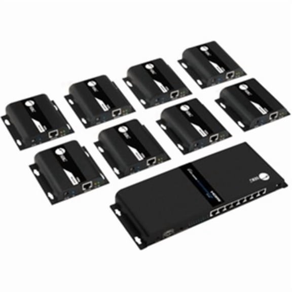 1x8 1080p HDMI Splitter HDbitT over IP Extender Kit - 120m