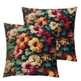 thumbnail image 2 of AWERP Tropical Flower Printed with Colorful Leaves Watercolor Summer Hawaii Palm Tree Leaf and Tropical Flower 2-Piece Plush Pillow Case Set White, 2 of 6