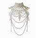 thumbnail image 5 of Collar De Borlas De Cadena De Cuerpo En Capas Clásico Hermoso Para Dama Hugo  Cadena del cuerpo, 5 of 10