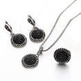 thumbnail image 2 of Stylish Rhinestone Necklace, Fashionable Pendant Set with Earrings and Ring, 2 of 4