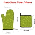 thumbnail image 2 of Easter Oven Mitts and Pot Holders Sets 4 pcs, Kitchen Oven Gloves Heat Resistant Cooking Gloves Non Slip Oven Mitts Gloves Set Hot Pads BBQ Gloves for Chef, Baking, Cooking, BBQ, 2 of 6