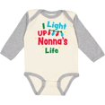 thumbnail image 3 of Inktastic Christmas I Light Up Nonna's Life Boys or Girls Long Sleeve Baby Bodysuit, 3 of 5