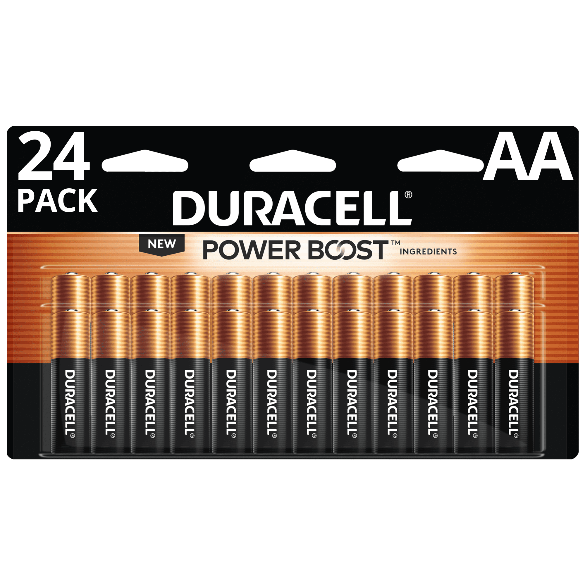 Duracell Coppertop AA Battery with POWER BOOST™, 24 Pack Long-Lasting  Batteries - Walmart.com