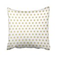 thumbnail image 1 of RYLABLUE Decorative Gold Polka Dots Pattern Pillows Personalized Throw Pillow Case Decor Cushion Covers Size 18x18 inches Two Side, 1 of 1