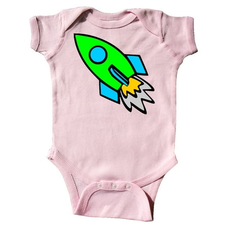 

Inktastic Cute Green Rocket Gift Baby Boy or Baby Girl Bodysuit