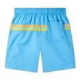 thumbnail image 2 of Speedo Boy's UV Protection Colour Block Redondo Volley 15" Swim Short - Tranquil Blue, Size S, 2 of 3