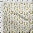 thumbnail image 3 of oneOone Velvet Yellow Fabric Cactus Craft Projects Decor Fabric Printed By The Yard 58 Inch Wide, 3 of 5