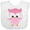 AA-White, variant on Inktastic Cute Pink Spring Owl Girls Baby Bib