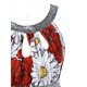 thumbnail image 3 of Más el tamaño de ojo de la cerradura de las lentejuelas de la impresión floral sin mangas Rosegal Camisetas sin mangas de talla grande, 3 of 5