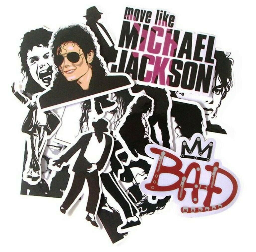 Michael Jackson Themed Decal Stickers Assorted Lot of 16 Pieces 