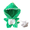 Green Dinosaur+White, variant on VickyPoP 7.8 Inch Stuffed Animals Clothes, Doll's Clothes Accessories - Onesies Pajamas Suit
