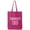 Hot Pink, variant on Permanently Tired Cotton Canvas Tote Bag