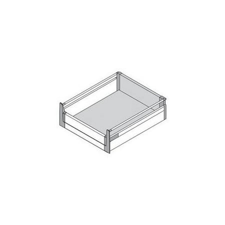 Blum Br358Bsg 16Ssk 15 - . 75 inch Tandembox B-Height 75Lb Interior Rollout With Single Gallery Boxside - Stainless Steel