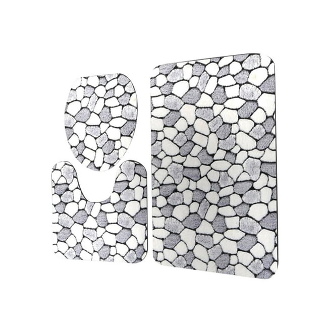 Tapis de Bain pour Salle de Bain Ensembles de Tapis de Salle de Bain Ensemble de 3 Pcs de Tapis de Salle de Bain, Tapis de Baignoire Ultra Doux Antidérapant et Tapis de Bain Absorbant, Tapis de Salle de Bain, Tapis de Bain de Salle de Bain Tapis de Bain pour Salle de Bain Antidérapant