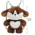 thumbnail image 2 of Cute Dog Plush Backpack 3D Dog Plush Bag Animal Plush Toy Soft Stuffed Shoulder Bag Kawaii Carrier Backpack Soft Animal Shoulder Bags Funny Gifts, 2 of 7