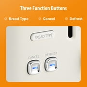 Toastmaster 2-Slice Multi-Function Toaster - Star White with Lever and Dial Controls, Extra Wide Slots, High Rise Toast Lift and Gluten Free Setting, 900W