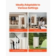 thumbnail image 5 of VEVOR Fitting Room, Moveable Dressing Room with Thick Curtains, Privacy Space with Casters and a Sturdy Metal Hook, for Boutique, Mall, Tailor's Store & Outdoor (39 x 39 x 81 in, Black and Beige), 5 of 9
