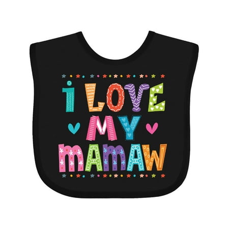

Inktastic I Love My Mamaw Cute Granddaughter Gift Baby Girl Bib