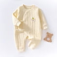 thumbnail image 2 of Nilvkv Newborn Sleepers, Newborn Onesies, Toddler Bear Face Print Long Sleeve Cotton Romper Soft Fall Winter Yellow 4-8 months, 2 of 5