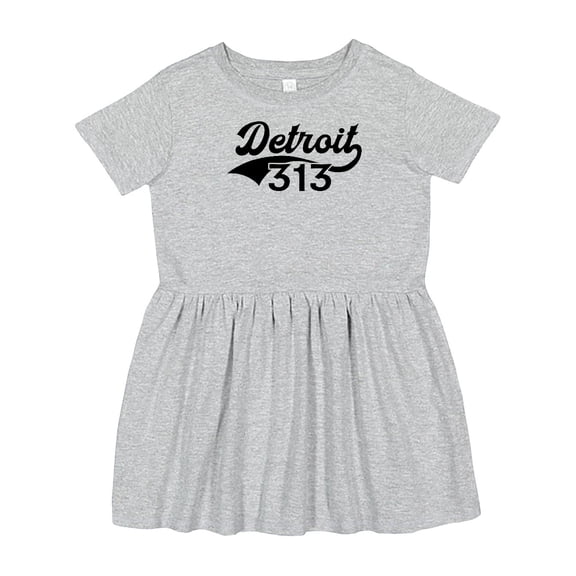 Inktastic Detroit 313 Girls Toddler Dress